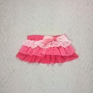 Y2K Japanese Micro Mini Ombre Ruffled Fairy Skirt